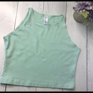 American Apparel Tops - American Apparel Menthe Green Crop Top Sz L American Apparel Tops - American Apparel Menthe Green Crop Top Sz L